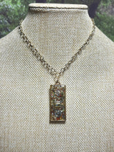 Load image into Gallery viewer, Orgonic POWER BAND-IT Gold Tone Chain Hand Crafted Reversible Orgonic Ornate LOVE Doorway