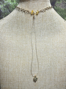 Orgonic POWER BAND-IT Gold Tone Chain Hand Crafted Reversible Orgonic Ornate LOVE Doorway