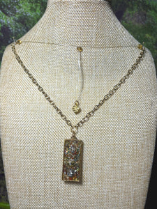 Orgonic POWER BAND-IT Gold Tone Chain Hand Crafted Reversible Orgonic Ornate LOVE Doorway