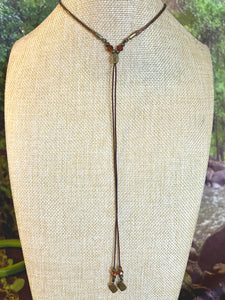 Orgonic POWER BAND-IT Brown Corded Hand Crafted Reversible Butterfly