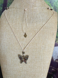 Orgonic POWER BAND-IT Tan Corded Hand Crafted Reversible Butterfly