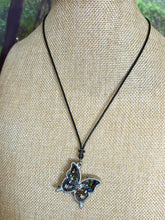 Load image into Gallery viewer, Orgonic POWER BAND-IT Black Corded Hand Crafted Reversible Ornate Butterfly