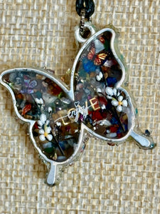 Orgonic POWER BAND-IT Black Corded Hand Crafted Reversible Ornate Butterfly