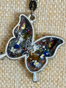 Orgonic POWER BAND-IT Black Corded Hand Crafted Reversible Ornate Butterfly