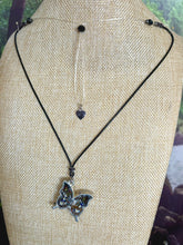 Load image into Gallery viewer, Orgonic POWER BAND-IT Black Corded Hand Crafted Reversible Ornate Butterfly