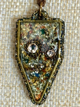 Load image into Gallery viewer, Orgonic POWER BAND-IT Brown Corded Hand Crafted Reversible Shield Magnetic Crystal Coils