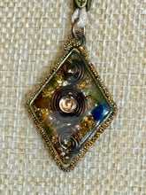 Load image into Gallery viewer, Orgonic POWER BAND-IT Beige Corded Hand Crafted Reversible Diamond Magnetic Crystal Coils