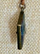 Load image into Gallery viewer, Orgonic POWER BAND-IT Brown Corded Hand Crafted Reversible Diamond Magnetic Crystal Coils
