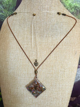 Load image into Gallery viewer, Orgonic POWER BAND-IT Brown Corded Hand Crafted Reversible Ornate Diamond