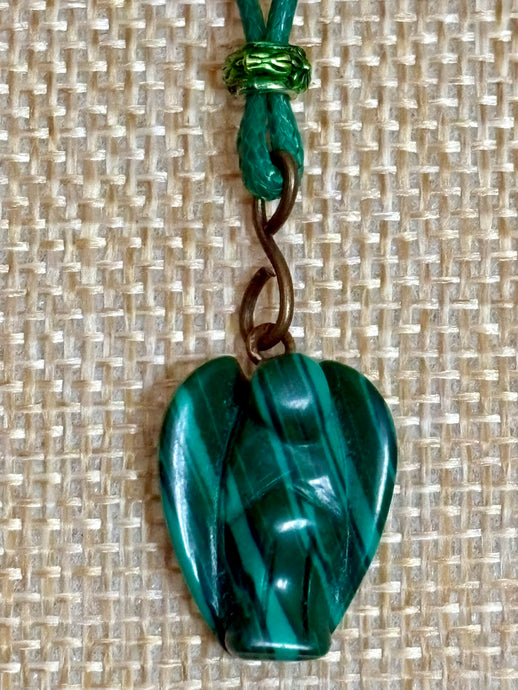 BAND-IT Green Corded Gemstone Angel