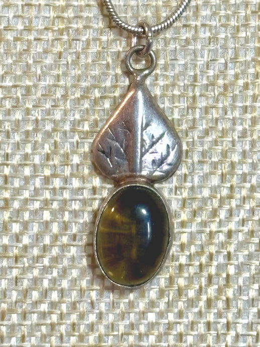 BAND-IT .925 Silver and Genuine Smokey Topaz Gemstone