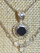 Load image into Gallery viewer, BAND-IT .925 Silver and White Gold Filled Sapphire Gem