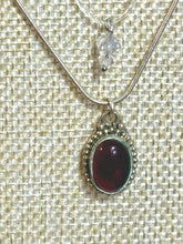 Load image into Gallery viewer, BAND-IT .925 Silver Snake Red Gemstone