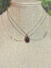 Load image into Gallery viewer, BAND-IT .925 Silver Snake Red Gemstone