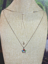 Load image into Gallery viewer, BAND-IT .925 Silver Snake and Colorful CZ Flower