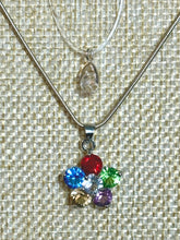 Load image into Gallery viewer, BAND-IT .925 Silver Snake and Colorful CZ Flower