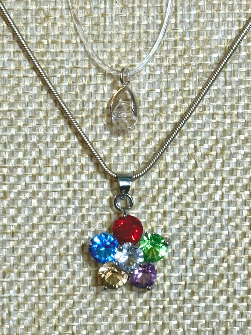 BAND-IT .925 Silver Snake and Colorful CZ Flower