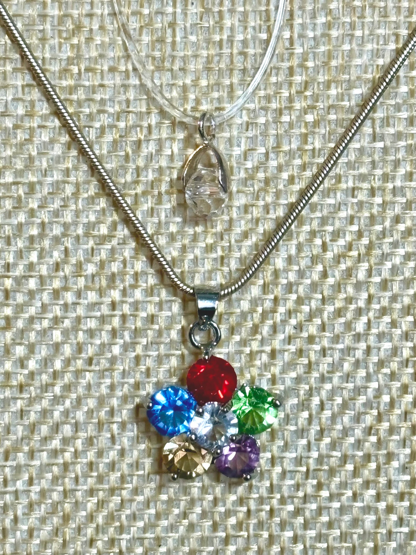 BAND-IT .925 Silver Snake and Colorful CZ Flower
