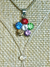 Load image into Gallery viewer, BAND-IT .925 Silver Snake and Colorful CZ Flower