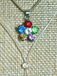 BAND-IT .925 Silver Snake and Colorful CZ Flower