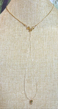 Load image into Gallery viewer, Precious Metal POWER BAND-IT Gold Filled Chain Crystal Floral Dangle