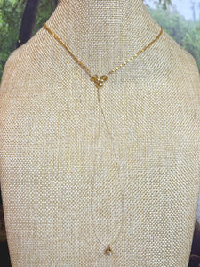 BAND-IT Gold Filled Chain Crystal Cross