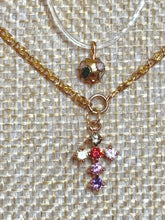 Load image into Gallery viewer, BAND-IT Gold Filled Chain Crystal Cross