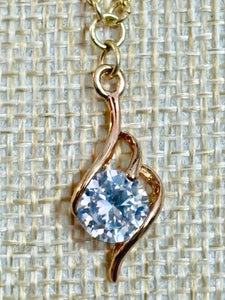 BAND-IT Gold Filled Chain CZ Dangle