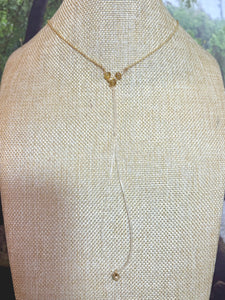 BAND-IT Gold Filled Chain CZ Dangle