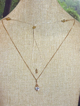 Load image into Gallery viewer, BAND-IT Gold Filled Chain CZ Dangle