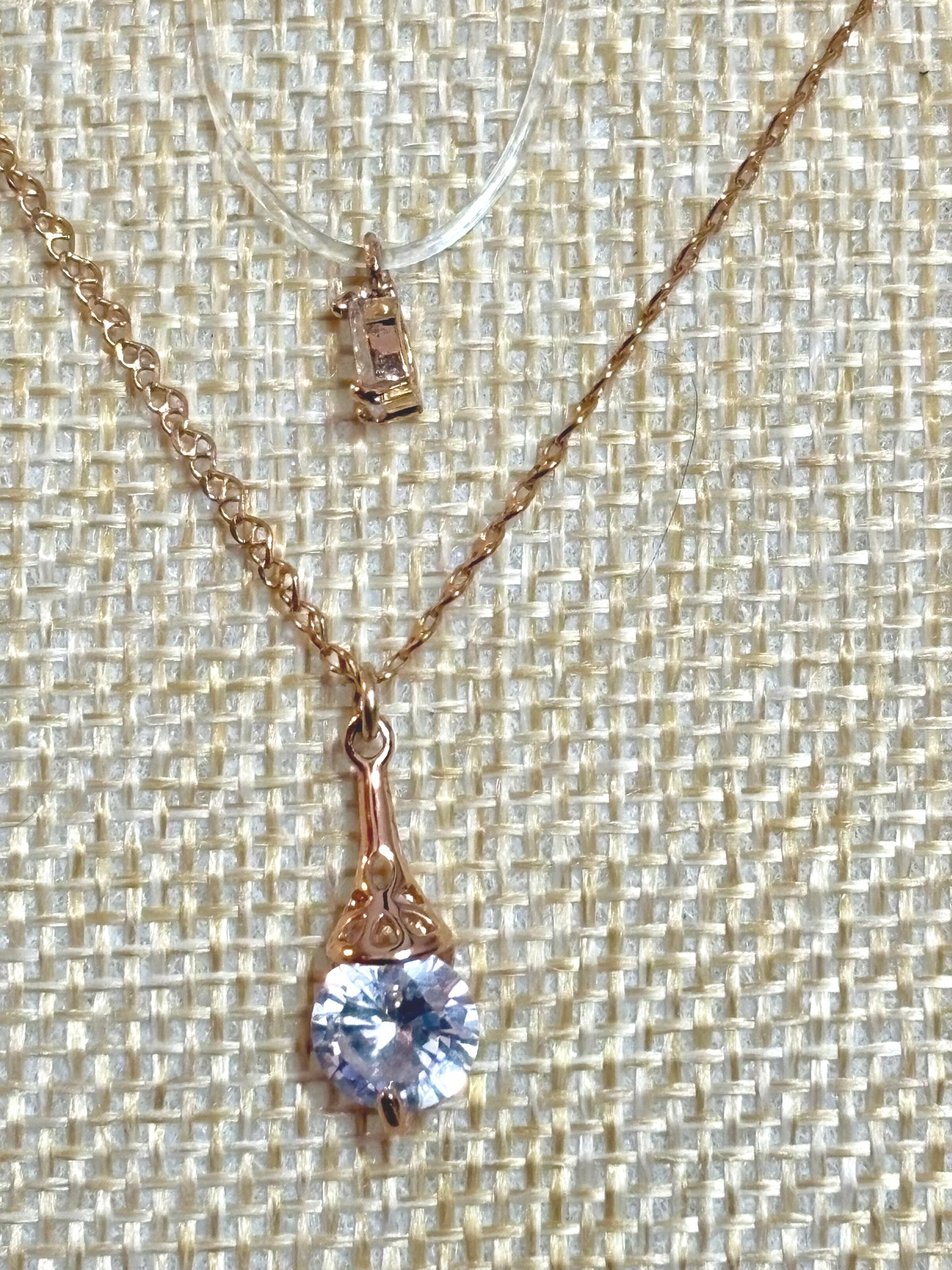 BAND-IT Gold Filled Chain CZ Dangle