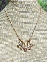 Load image into Gallery viewer, Precious Metal POWER BAND-IT Gold Filled Snake Chain Multiple Crystal Dangles &amp; Beads