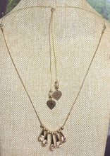 Load image into Gallery viewer, Precious Metal POWER BAND-IT Gold Filled Snake Chain Multiple Crystal Dangles &amp; Beads
