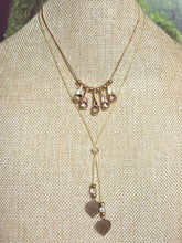 Load image into Gallery viewer, Precious Metal POWER BAND-IT Gold Filled Snake Chain Multiple Crystal Dangles &amp; Beads