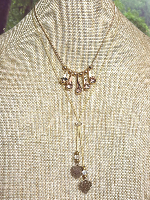 BAND-IT Gold Filled Snake & Multiple Crystal Dangles & Beads