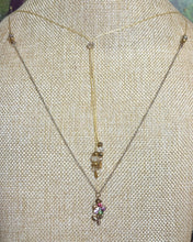 Load image into Gallery viewer, Precious Metal POWER BAND-IT Gold Filled Chain Colorful Crystal Flower
