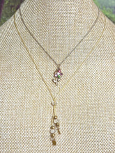 Load image into Gallery viewer, Precious Metal POWER BAND-IT Gold Filled Chain Colorful Crystal Flower