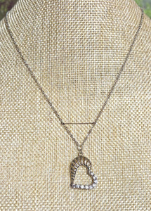 Precious Metal POWER BAND-IT White Gold Filled Crystal Victory Heart Sterling Silver Chain