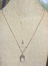Load image into Gallery viewer, Precious Metal POWER BAND-IT White Gold Filled Crystal Victory Heart Sterling Silver Chain