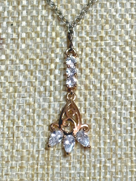 BAND-IT Gold Filled Crystal Dangle