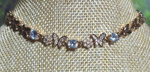 Load image into Gallery viewer, Precious Metal POWER BAND-IT Gold Filled Crystal Butterflies &amp; Flowers