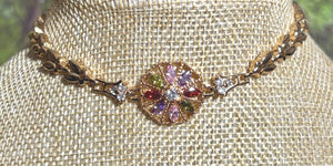 Precious Metal POWER BAND-IT Gold Filled Crystal Color Wheel