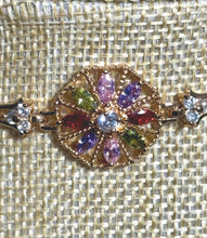 Load image into Gallery viewer, Precious Metal POWER BAND-IT Gold Filled Crystal Color Wheel