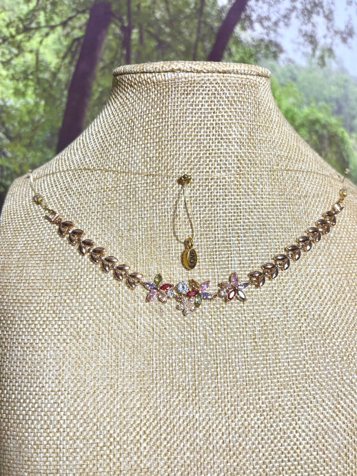 BAND-IT Gold Filled Colorful Flower & Leave Links