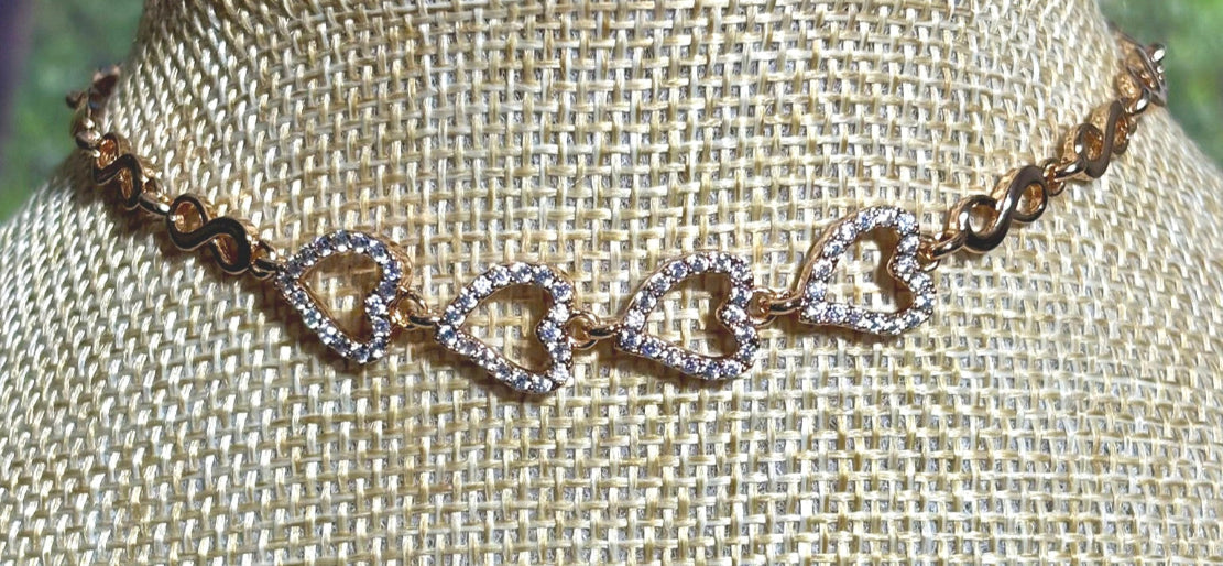Precious Metal POWER BAND-IT Gold Filled Heart Links