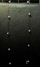 Load image into Gallery viewer, Jeweled Xtension GF13 Lt. Purple Glass Flowers Black unbreakable Strand