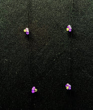 Load image into Gallery viewer, Jeweled Xtension GF13 Lt. Purple Glass Flowers Black unbreakable Strand