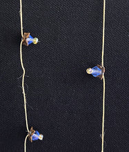 Load image into Gallery viewer, Jeweled Xtension DL20 Blue Diamond Gold Leaves Golden Blonde unbreakable Strand