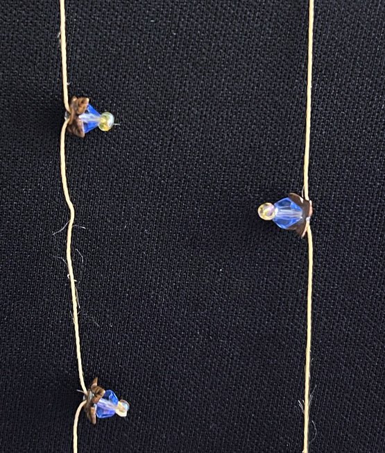 Jeweled Xtension DL20 Blue Diamond Gold Leaves Golden Blonde unbreakable Strand