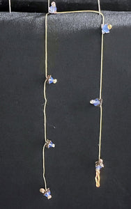 Jeweled Xtension DL20 Blue Diamond Gold Leaves Golden Blonde unbreakable Strand